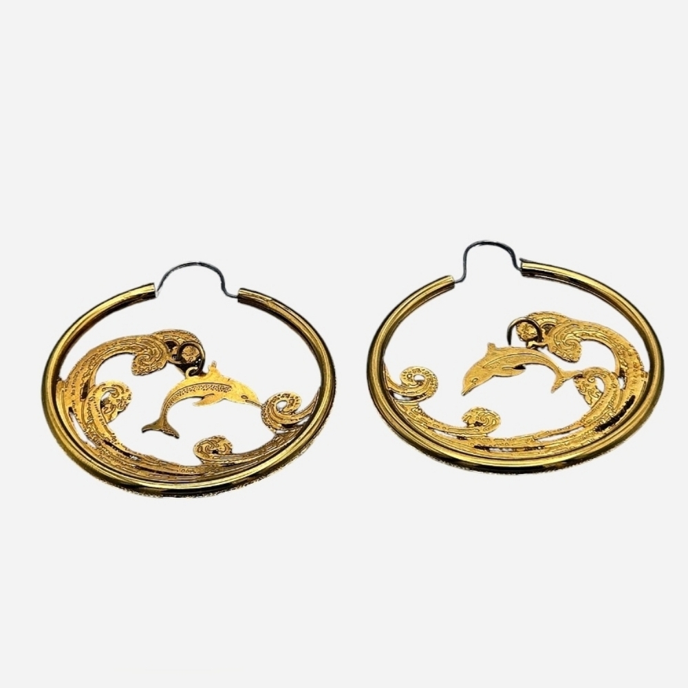 Intricate Dolphin Earrings
